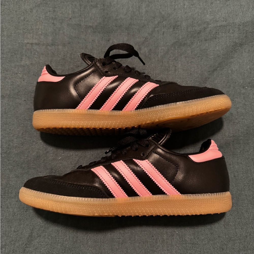 Adidas Black and Pink Messi Sambas
